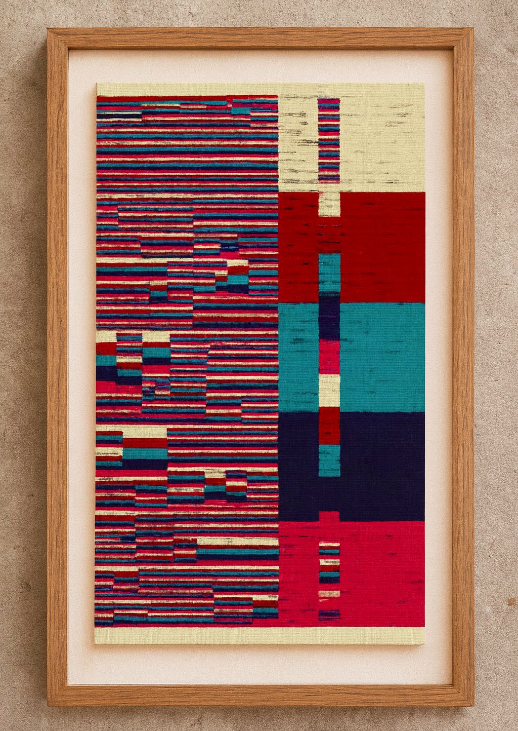 Five Roses from Montreal in a wood frame — mockup