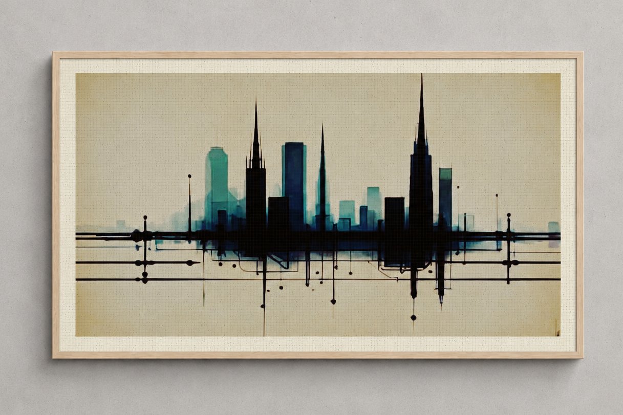 Hosoi presented in a pale wood frame — mockup